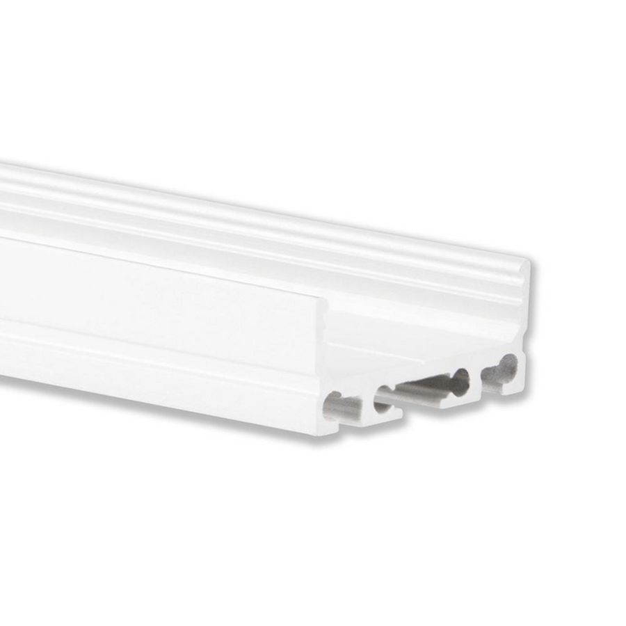 LED profiel PN4 L=2mtr. LED strips max. 24mm wit RAL9010