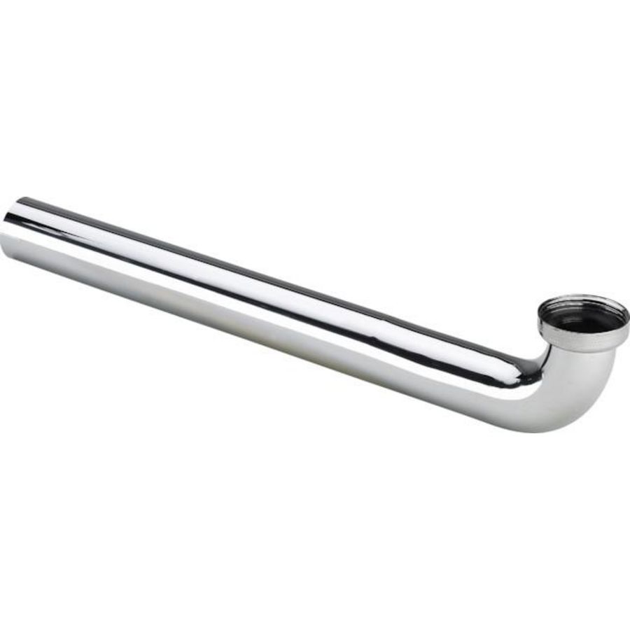 Afvoerbocht 1 1/4x350 messing/verchroomd