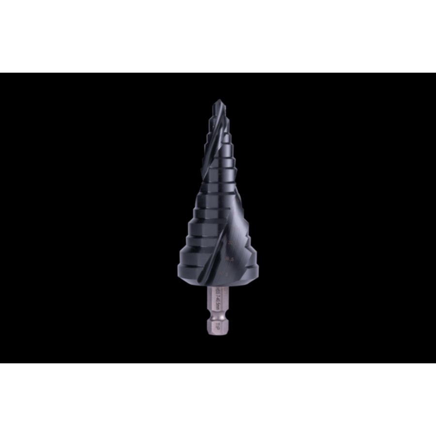 Stappenboor metrisch M12-M40 TiAIN coating quicklock