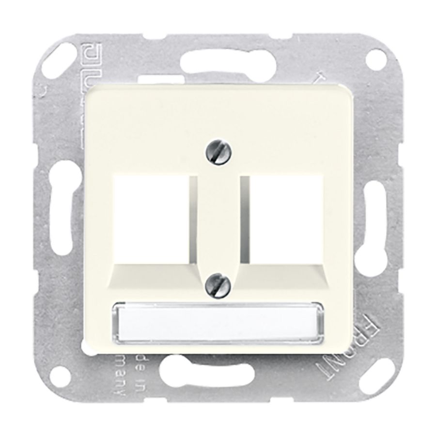 Afdekking wit 50X50 2 voudig voor mod.jack