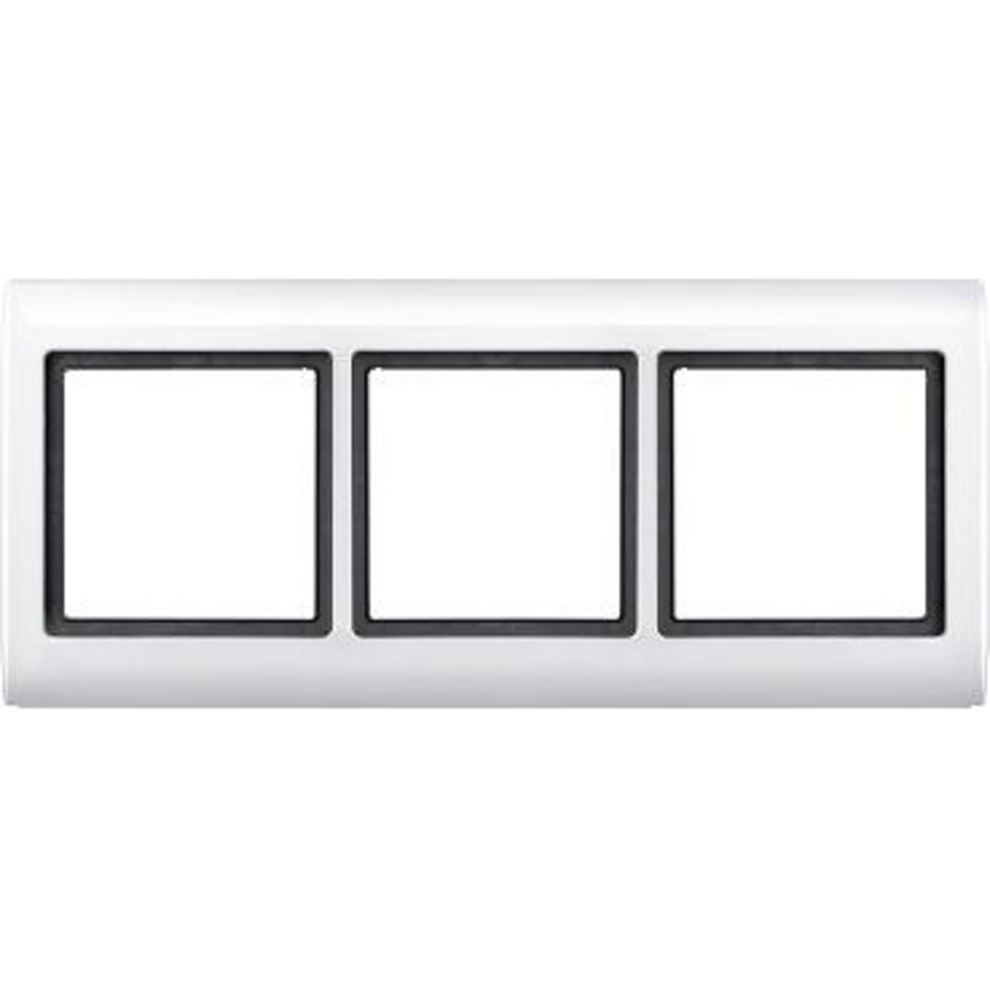 HD Aquadesign frame 3-gang polar white Merten