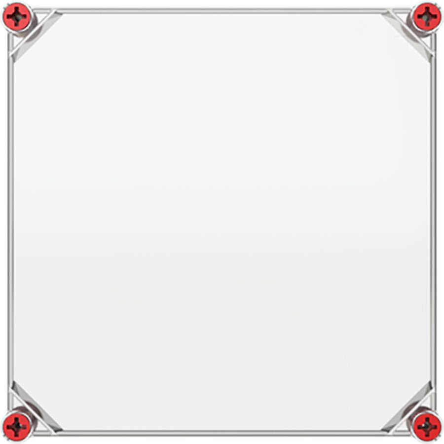 Installatiekast VMS 33 deksel transparant rood VVE=2