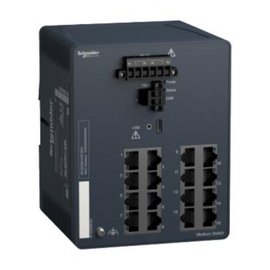Managed Switch 16 ports for copper Modicon