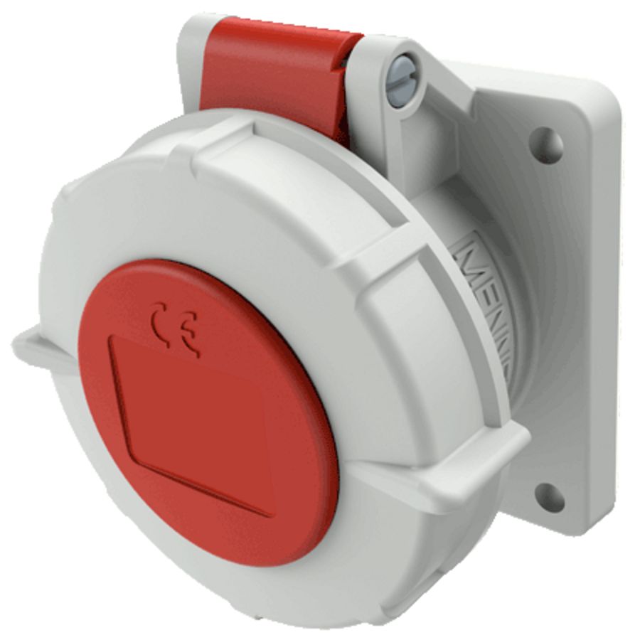 Inbouwwandcontactdoos 16A 4-polig  6H 400V IP67 TwinCONTACT