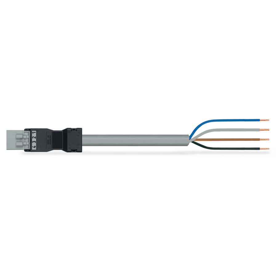 Geconf.aansluitkabel Eca Steker/open einde 891-8994/205-103