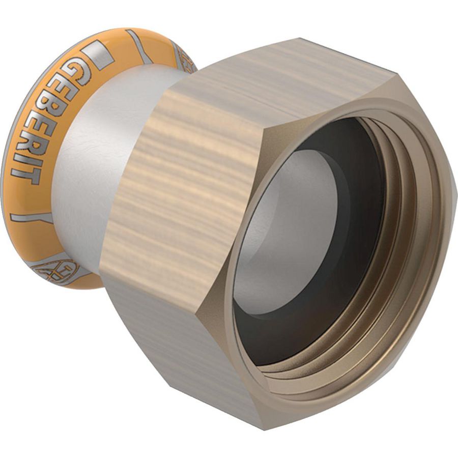 2-del. koppeling vlak MAPRESS THERM RVS 15x wartel 1/2" VVE=5