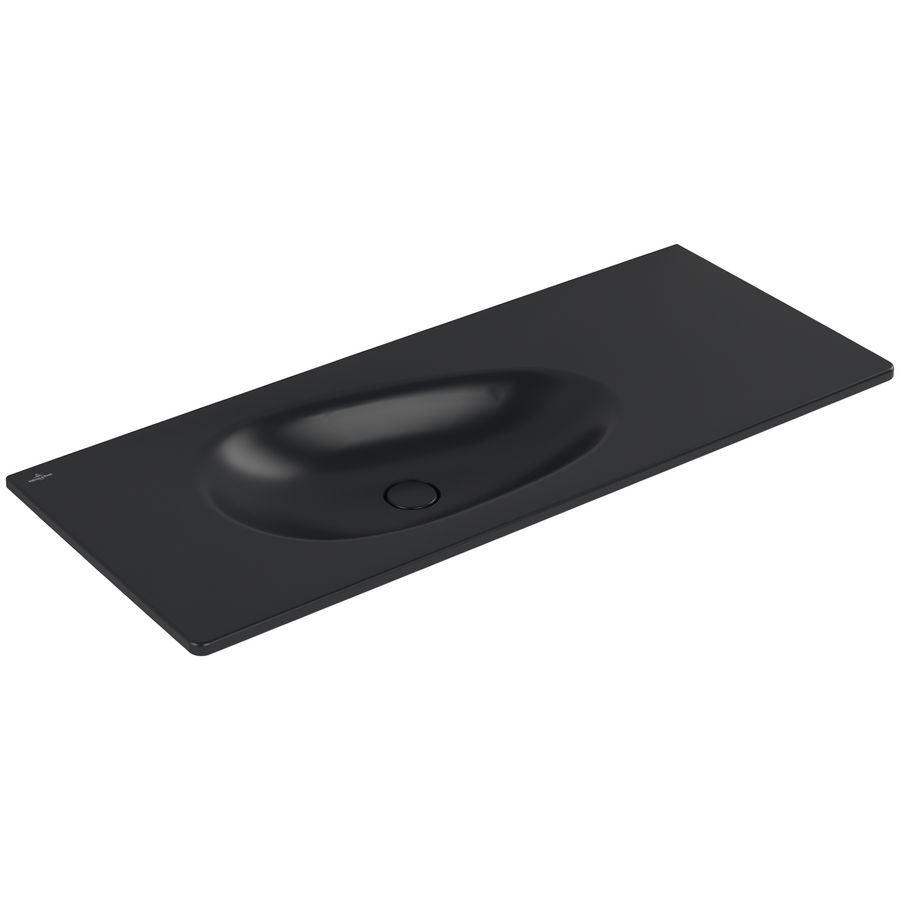 Meubelwastafel Antao 1200x500mm Pure Black CeramicPlus 4A77L3R7