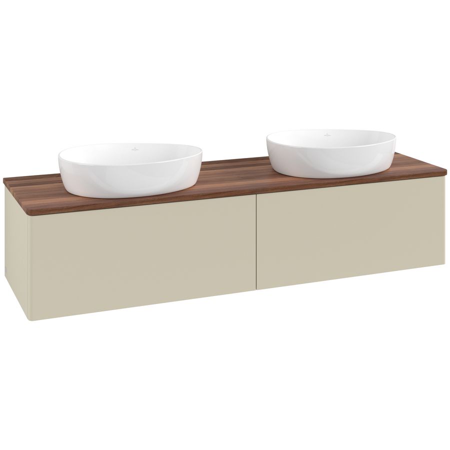 Wastafelonderkast Antao 1600x360x500mm S.Grey Matt Lacquer K39012HJ