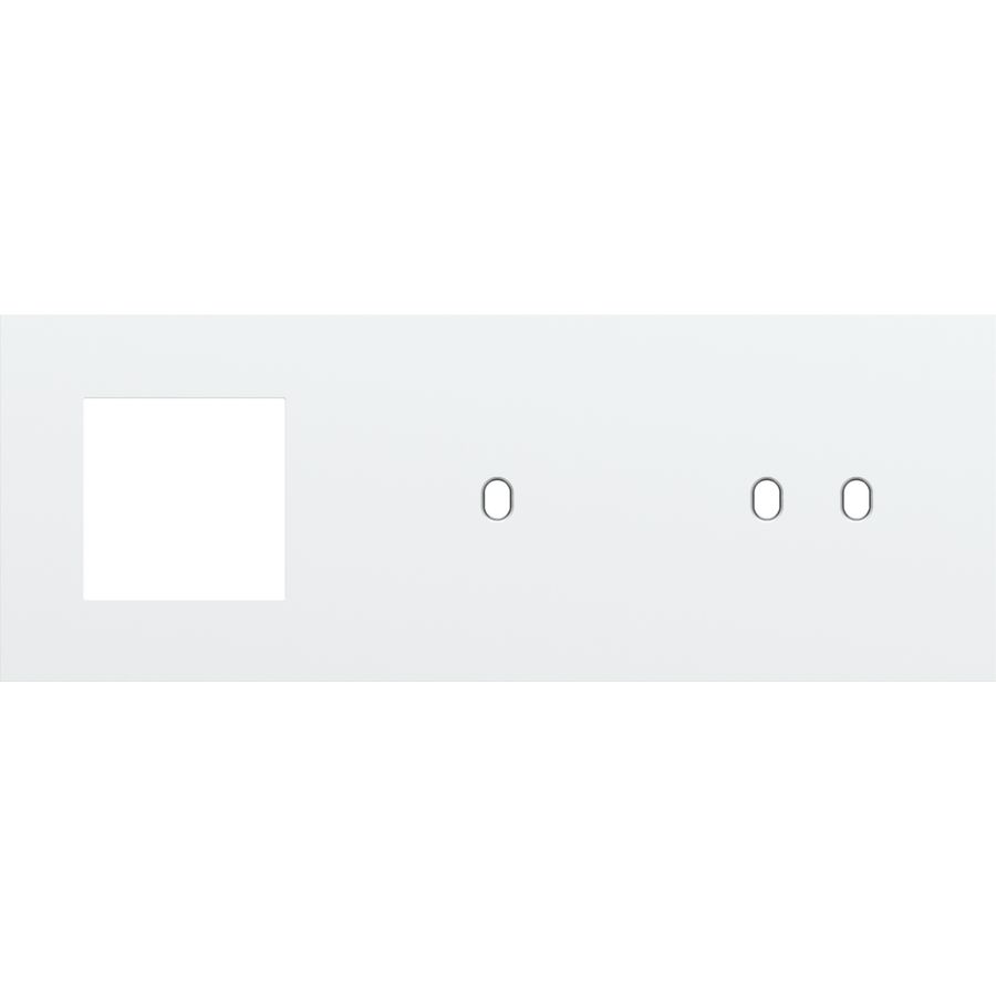 Afdekplaat 3-voud horiz. 71mm centerafst. 154-57720