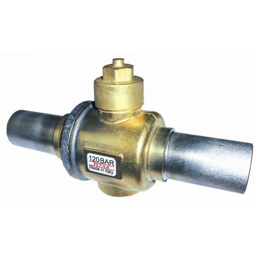 Kogelafsluiter 3-Weg CO2 RVS 35mm ODS 140 bar