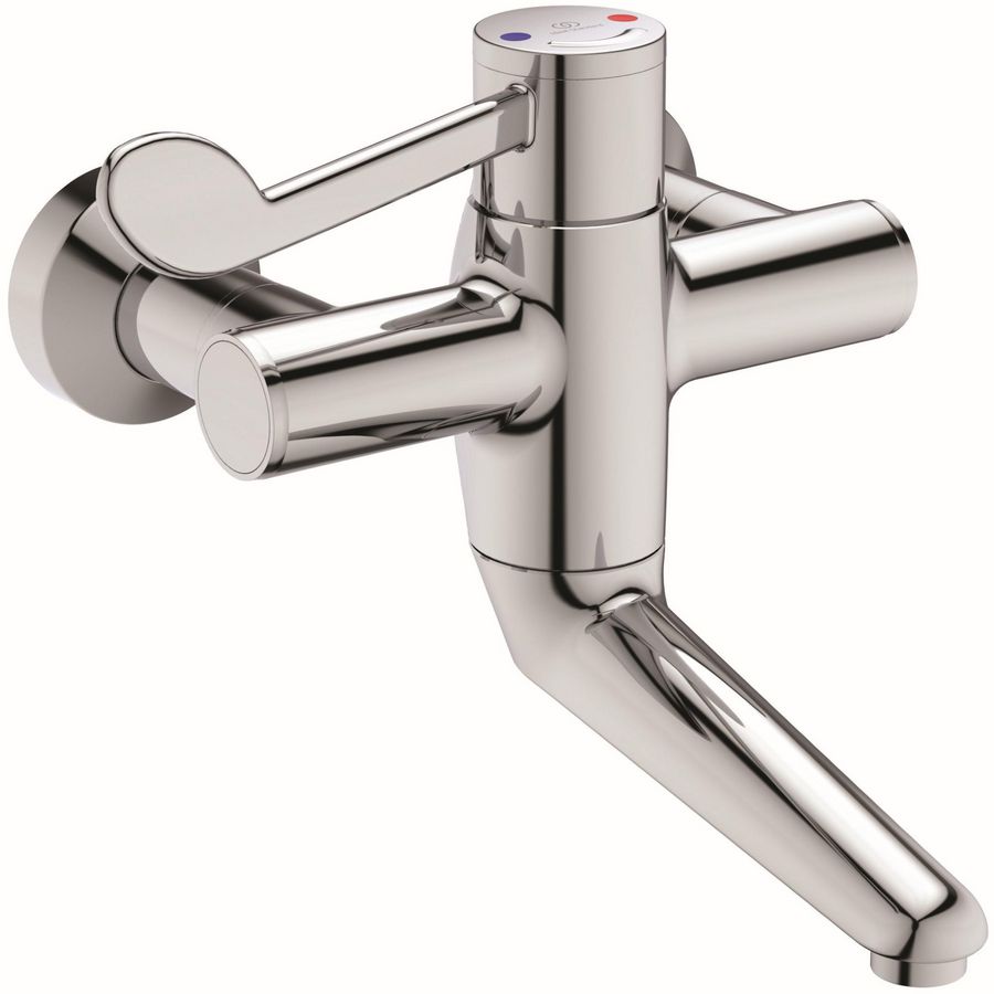 Ceraplus2 therm. wandmengkr.chroomdraaibare uitloop 150mm incl. afsl.s-koppeling