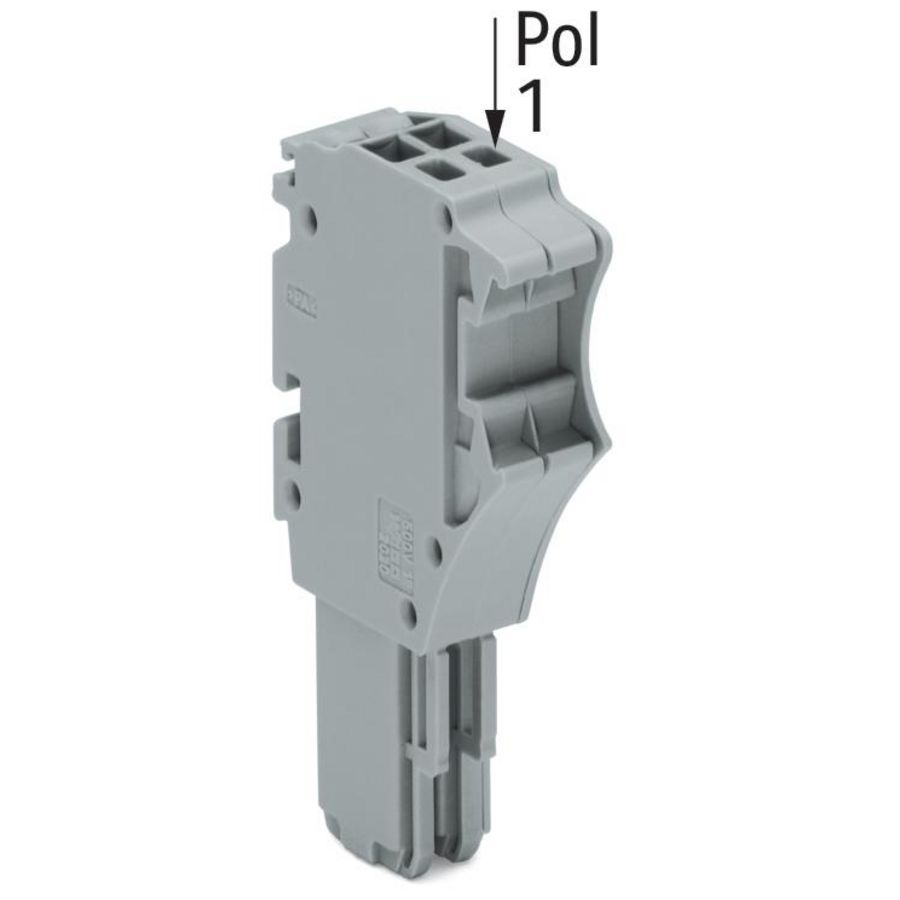1-draads FE steker Push-in 1,5 mm² grijs 2020-102 VVE=100