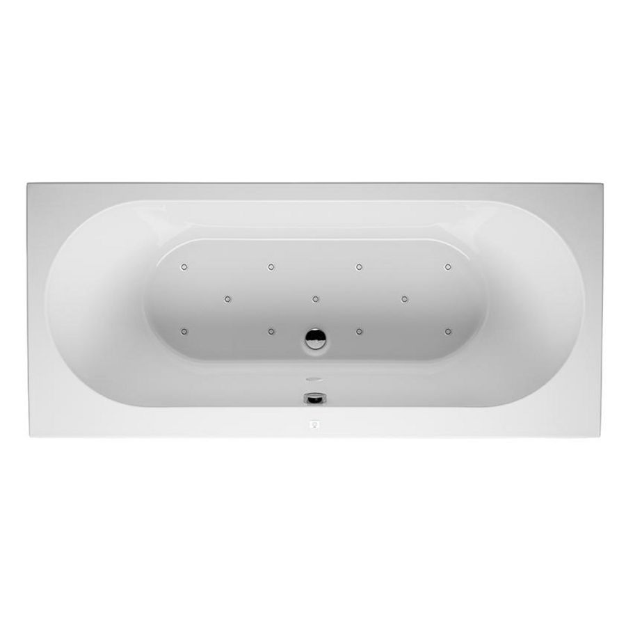 Whirlpool Carolina Rihopool 190x80cm systeem AIR links hoogglans wit