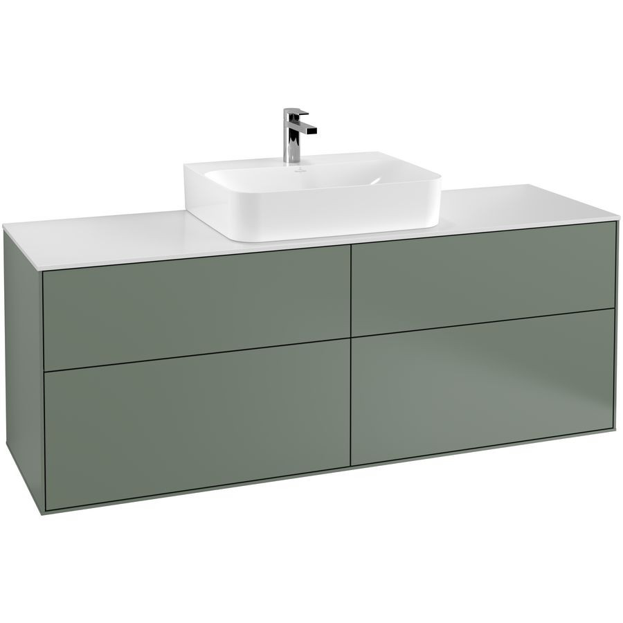 Wastafelonderkast Finion 1600x603x501mm Olive Matt Lacquer F19100GM