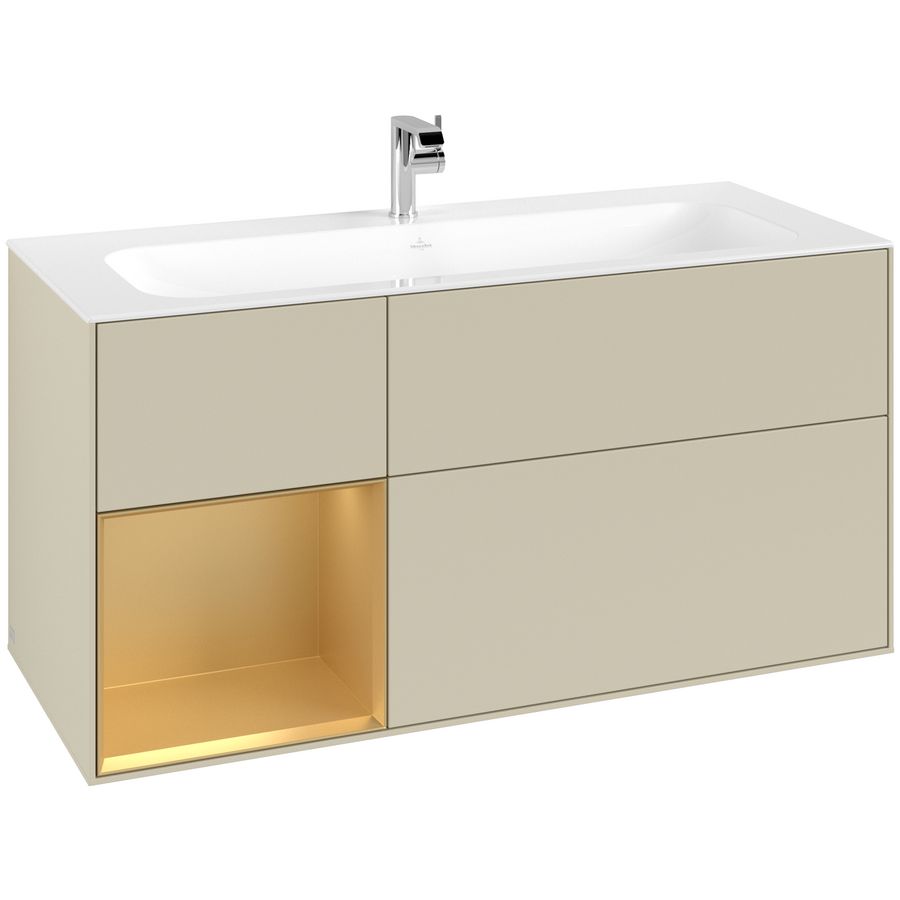 Wastafelonderkast Finion 1196x591x498mm S.Grey Matt Lacquer G060HFHJ
