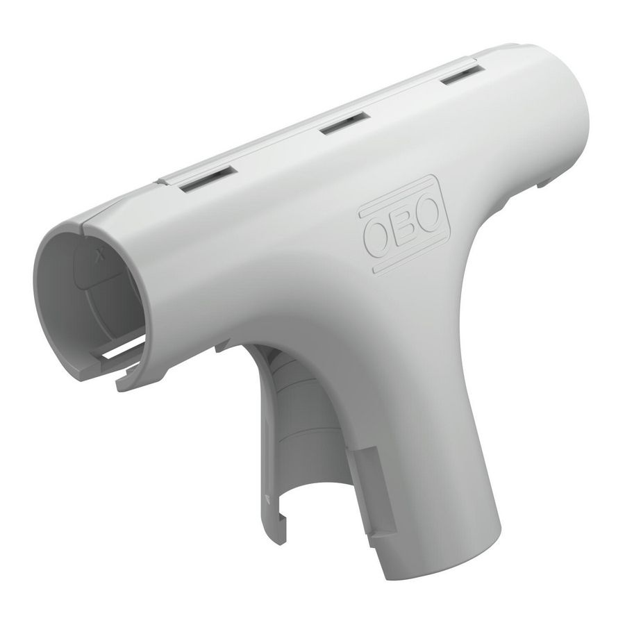Quick-Pipe T-stuk M20 licht grijs RAL7035 VVE=5