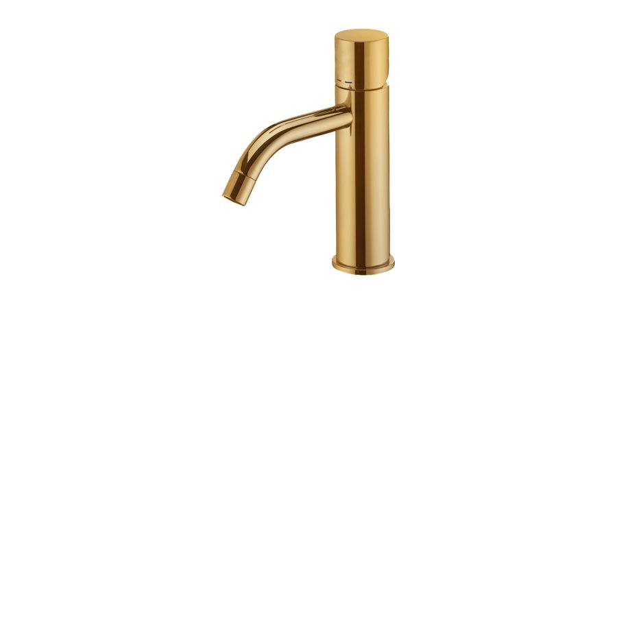 Wastafelmengkraan LIGHT 1-K sprong 122mm honing goudkleur