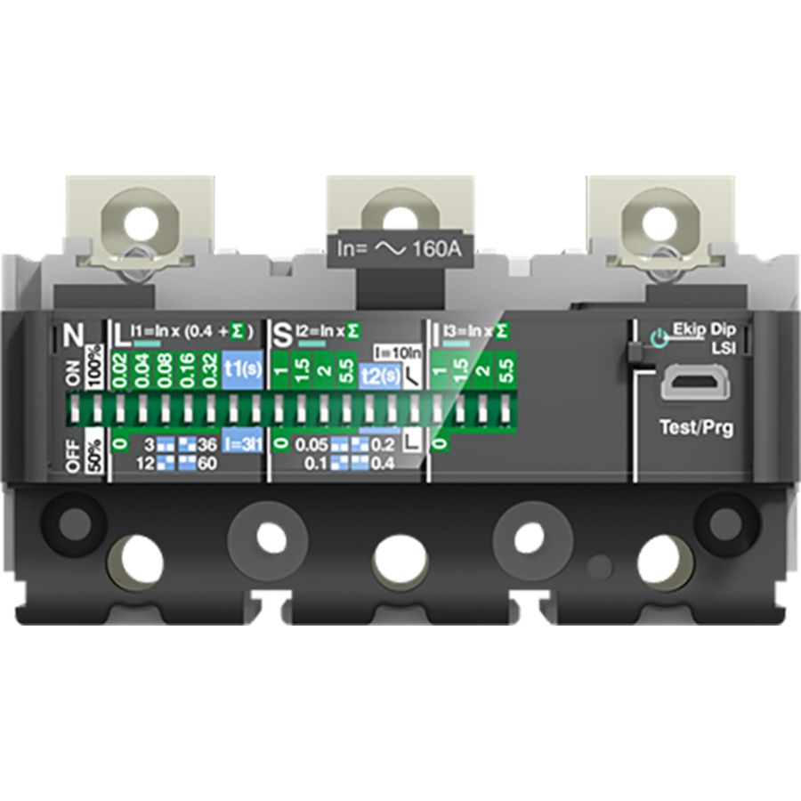 Ekip Dip LSI In=100A XT2 3p Alleen beveiligingsunit Ekip DIP