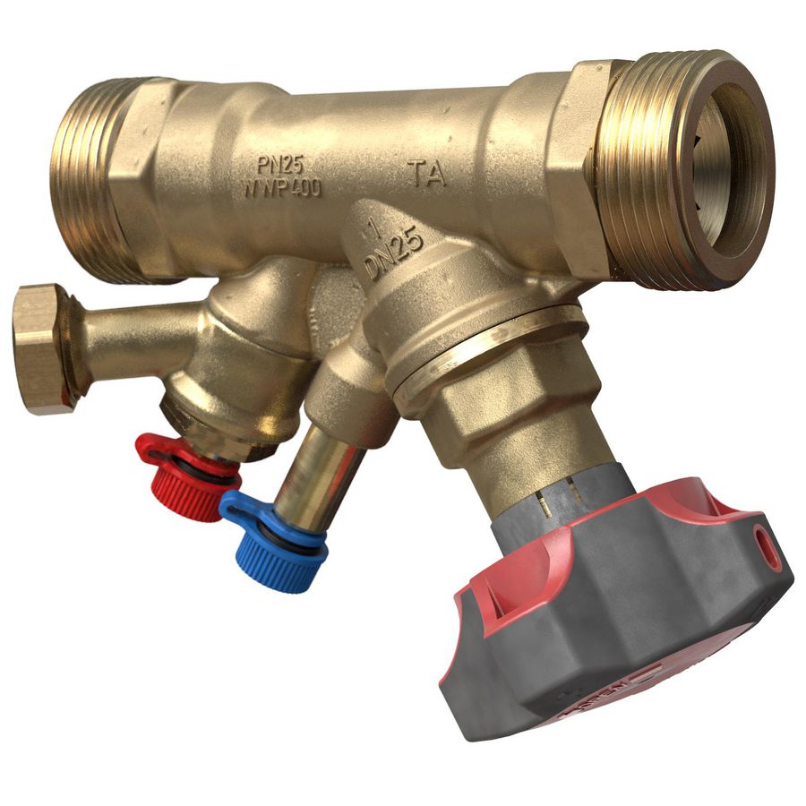 Inregelafsluiter STADA DN25 met vul/aftap