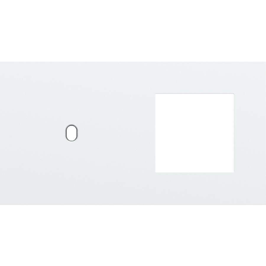 Afdekplaat 2-voud horiz. 71mm centerafst. 154-57805