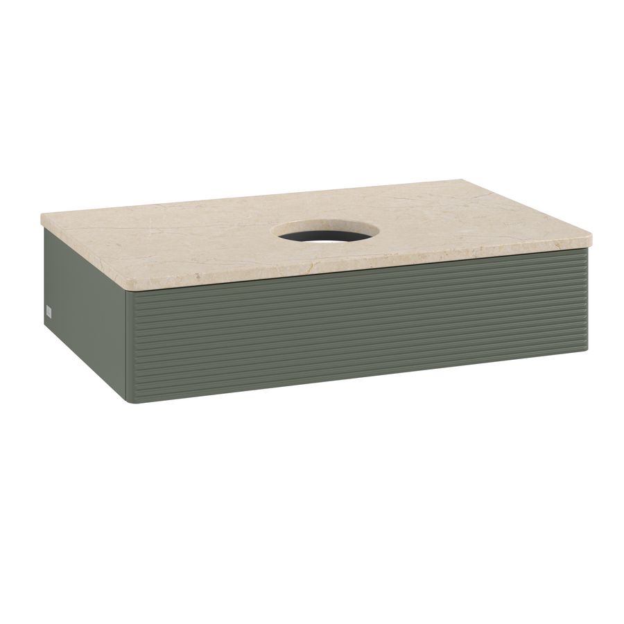 Wastafelonderkast Antao 800x190x500mm L.Green Matt Lacquer K08113HL