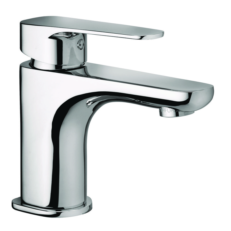 Wastafelkraan SLY chroom 1-hendel vaste uitloop 105mm