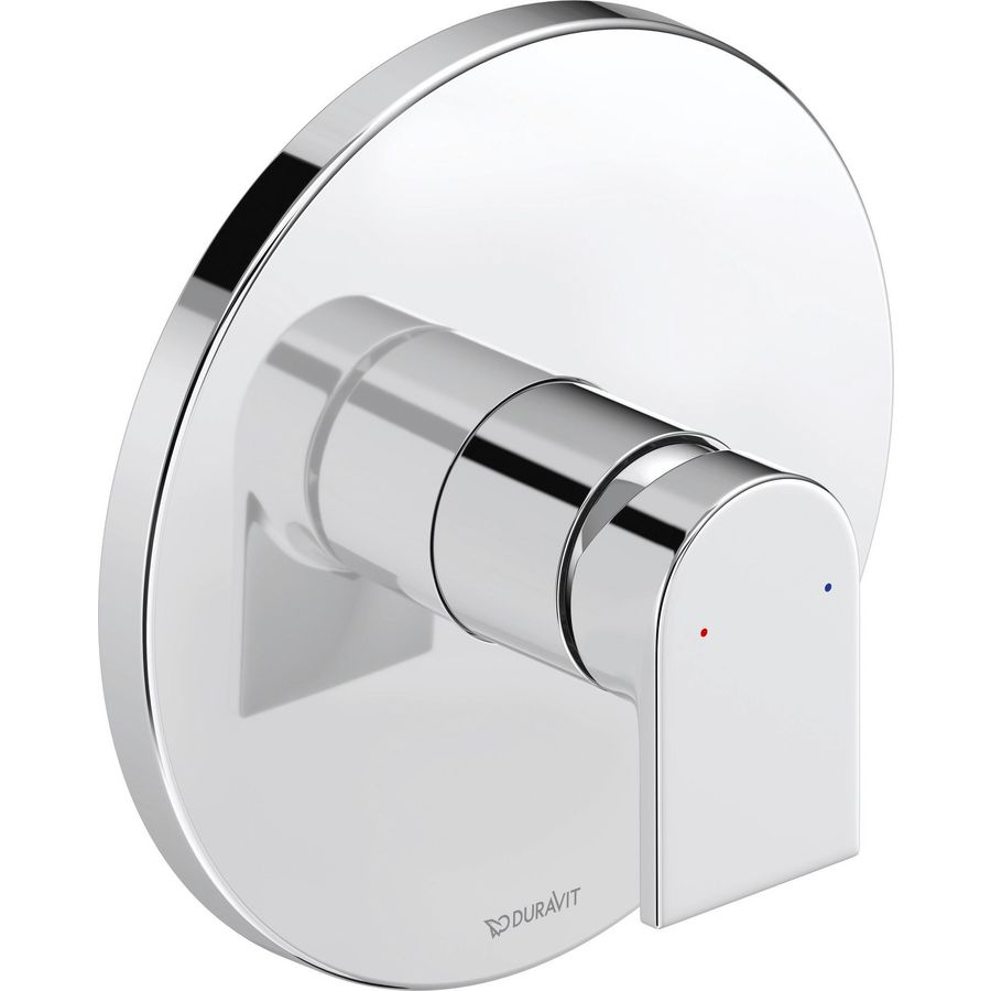 Tulum 1-hendel douchemengkraan inbouw chroom 170x86x182mm