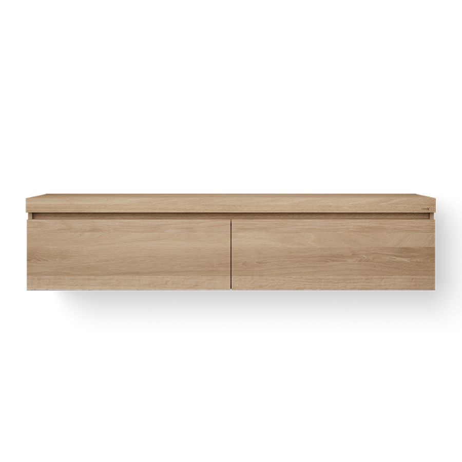 Wooden Drawer Box 200cm eiken, old grey
