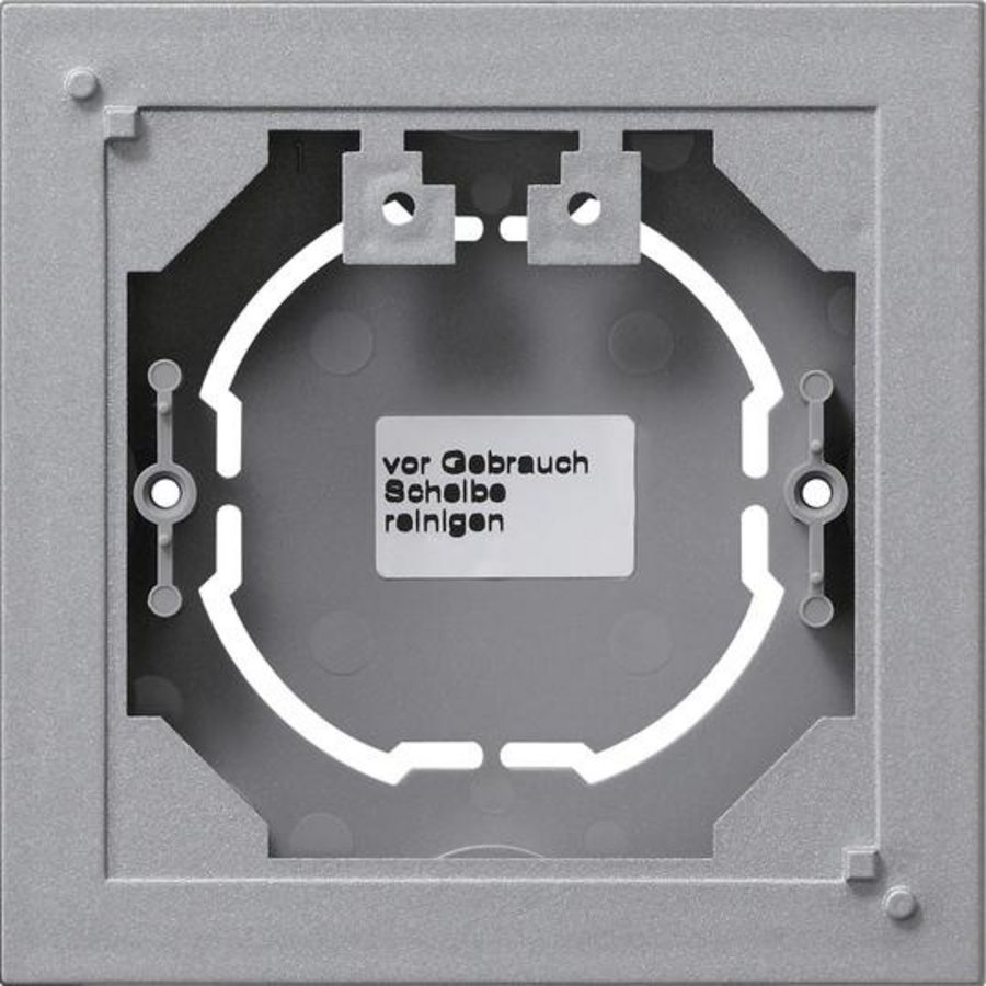 opbouwbehuizing 1-voudig vlak System 55 kl.alum.