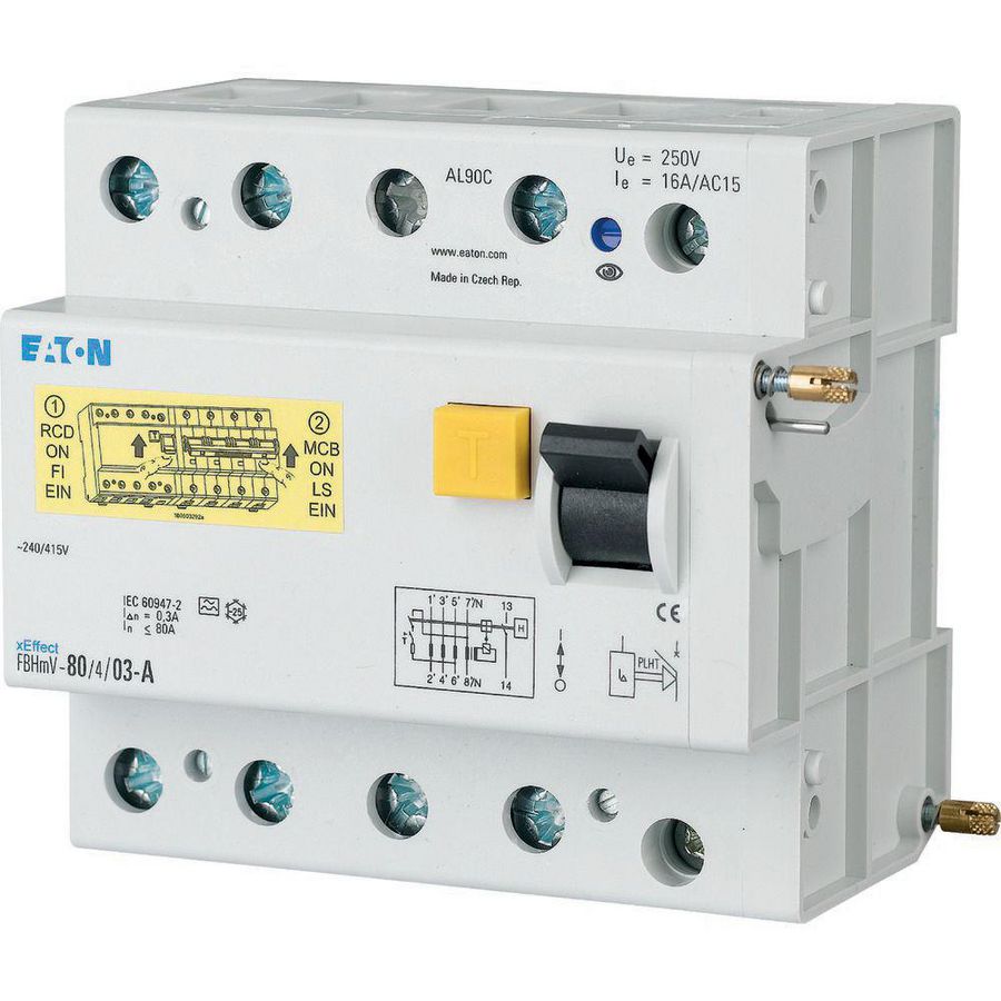 Foutstroommodule voor AZ 125A 4-polig 300mA type A