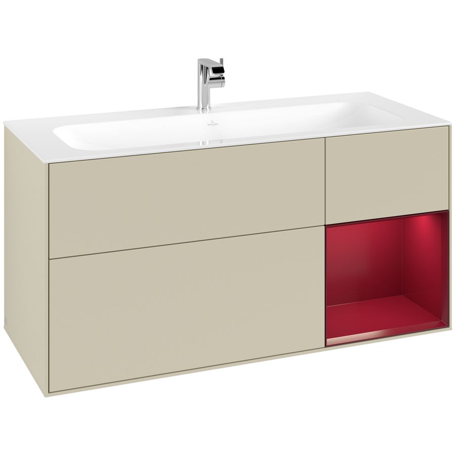 Wastafelonderkast Finion 1196x591x498mm S.Grey Matt Lacquer G070HBHJ
