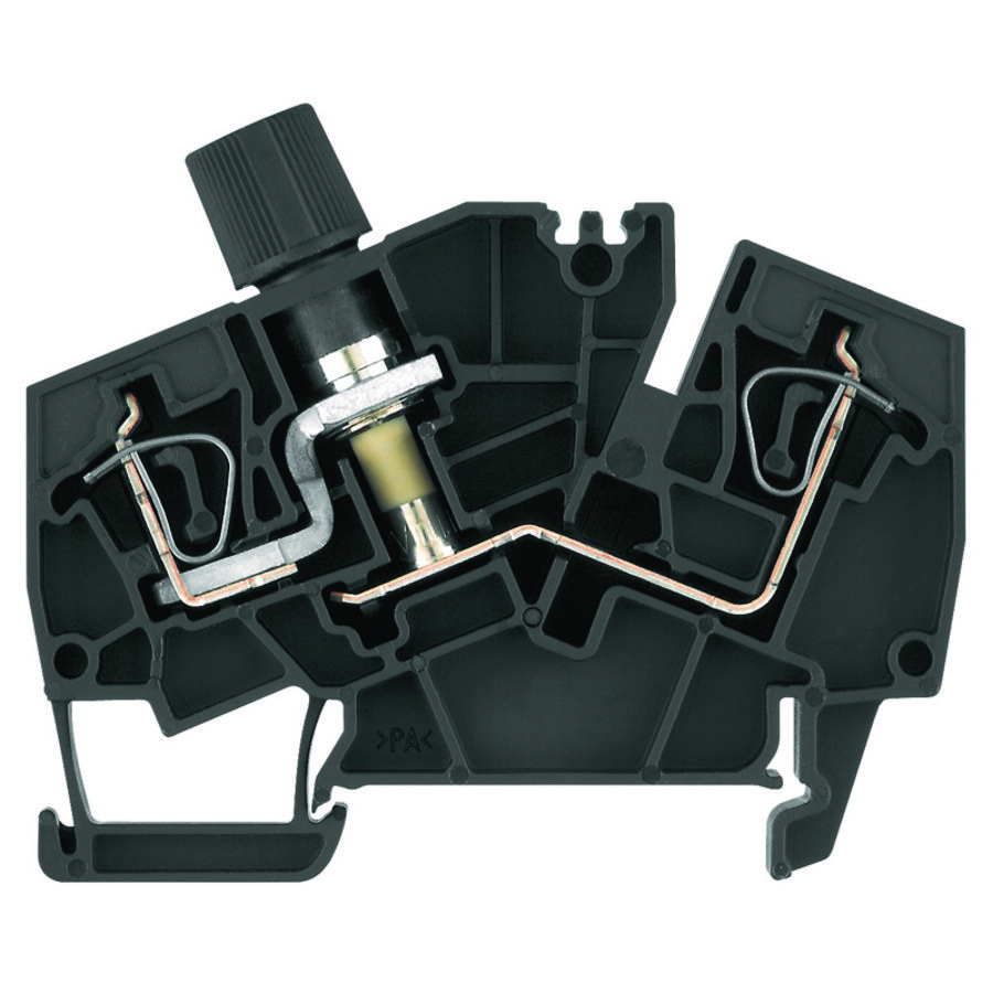 Zekeringsklem zwart 2.5mm² 10A 500V 1826050000 VVE=20
