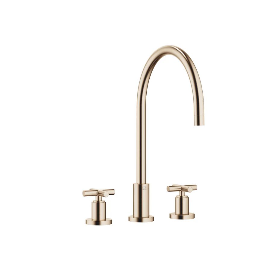 TARA 3-gats mengkraan Champagne gebors. (22kt Goud)