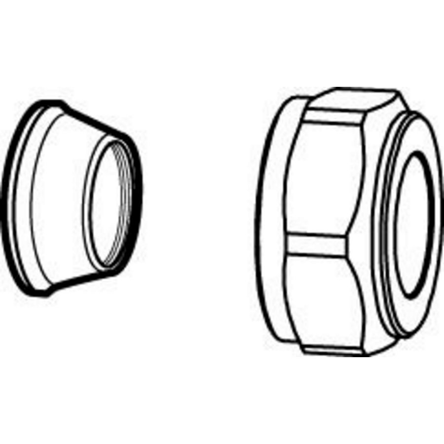 Knelkoppeling FPX DN15 G3/4" x 15mm