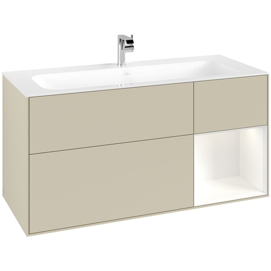 Wastafelonderkast Finion 1196x591x498mm S.Grey Matt Lacquer G070MTHJ