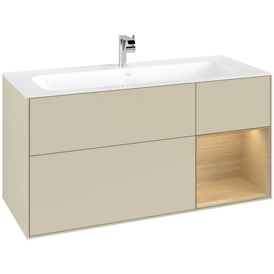 Wastafelonderkast Finion 1196x591x498mm S.Grey Matt Lacquer G070PCHJ