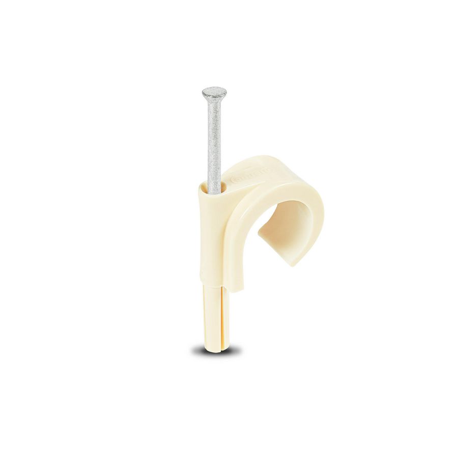 Doos a 100st. Plugclip nagel 19/22mm creme