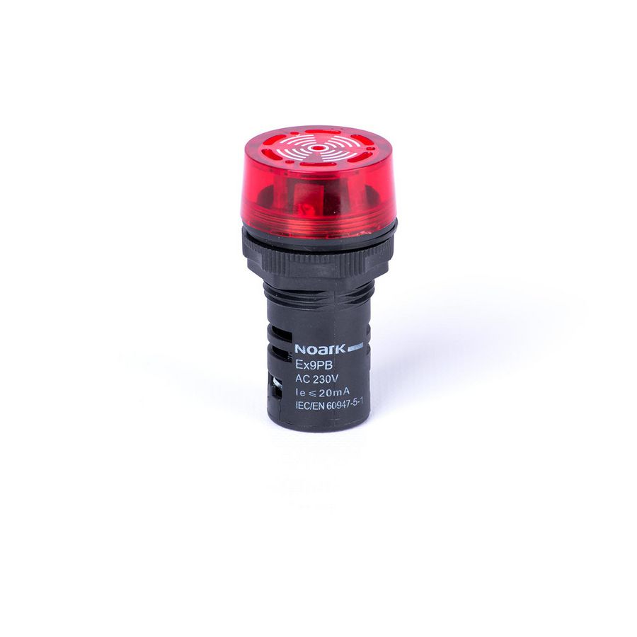 Paneelzoemer continue rood 110V AC