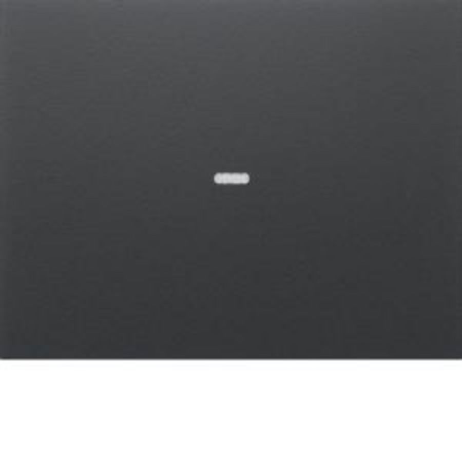 Drukknopmodule afdekking 1-v voor berker K antraciet