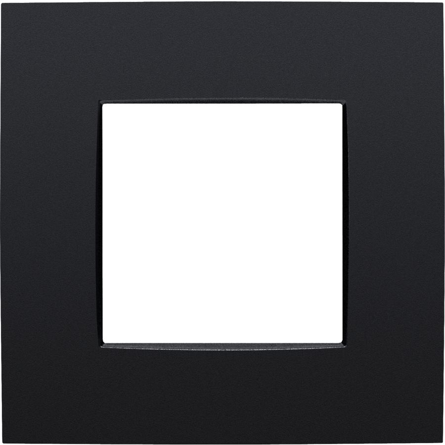 Enkelvoudige afdekplaat Intense matt black