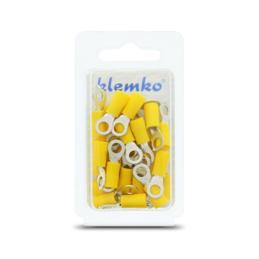 Blister a 25st. geisoleerde ringkabelschoen M5 4-6mm²