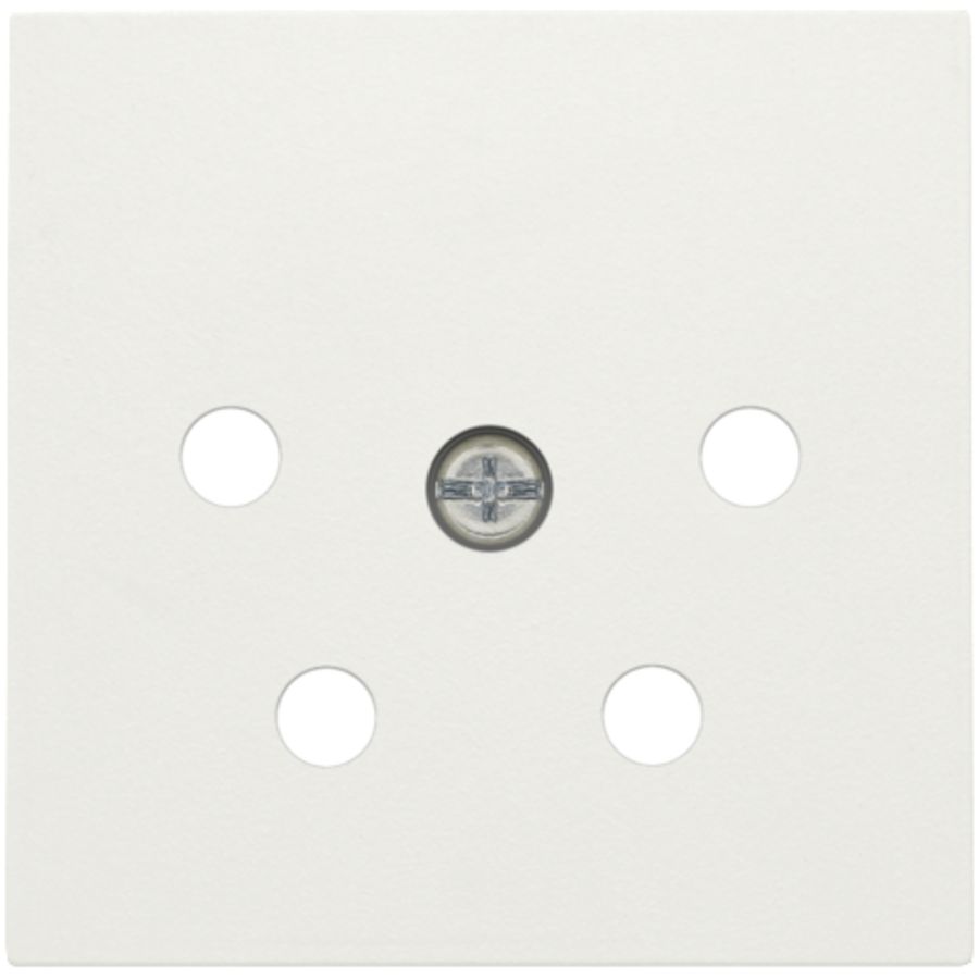 Afwerkingsset 4-polig inbouwcontactdoos PTT white