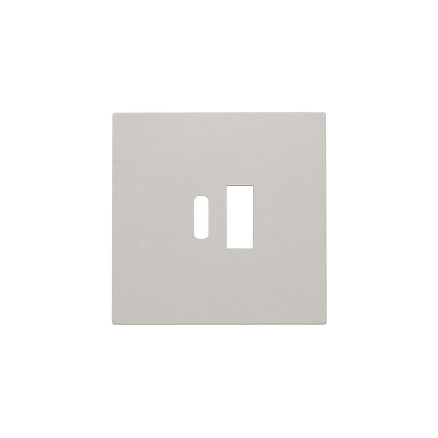 Afwerkingsset voor dubbele smart USB-A- en USB-C-lader light grey