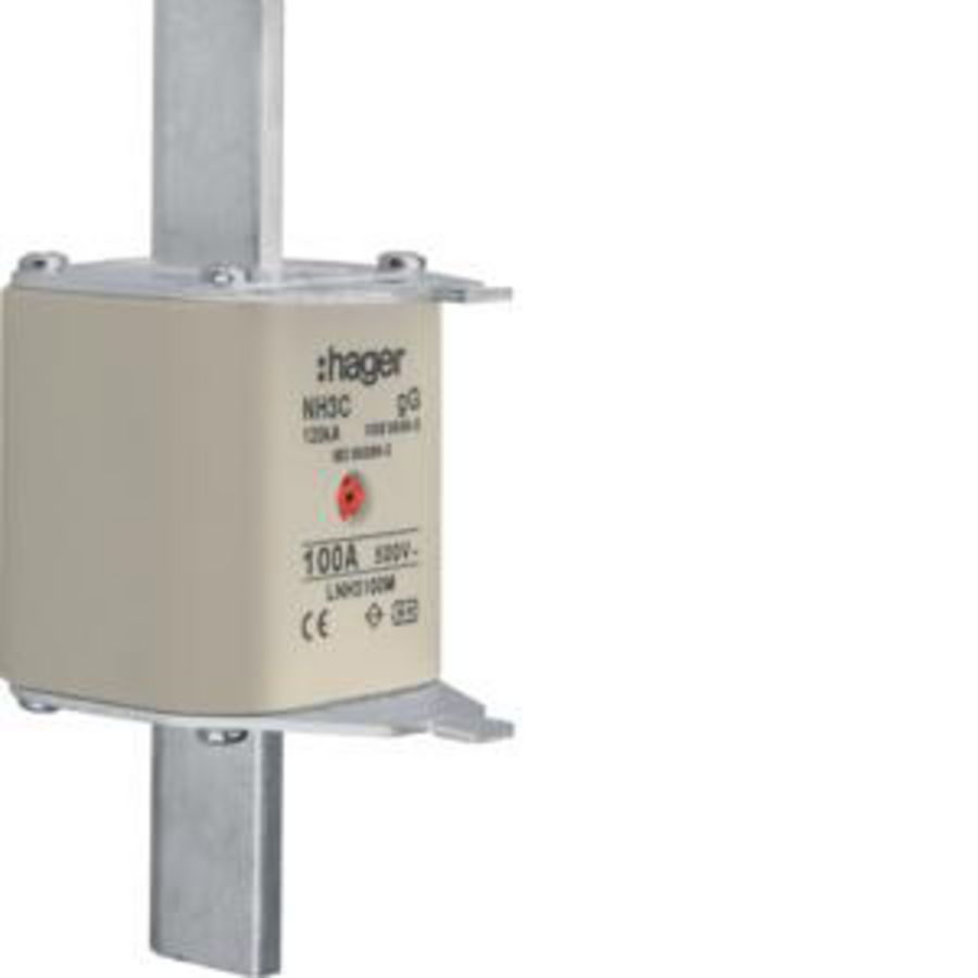 Mespatroon NH3C 100A 500V gG combimelder