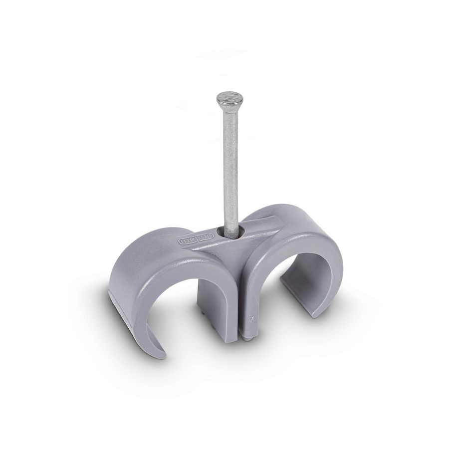 Doos a 100st. Spijkerclip duo 16/19mm grijs