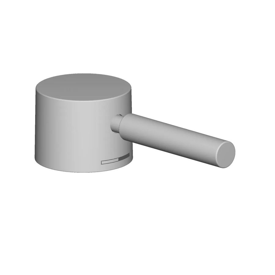 Greep v. wastafel wand Hendel 30x30x100mm chr gebors.