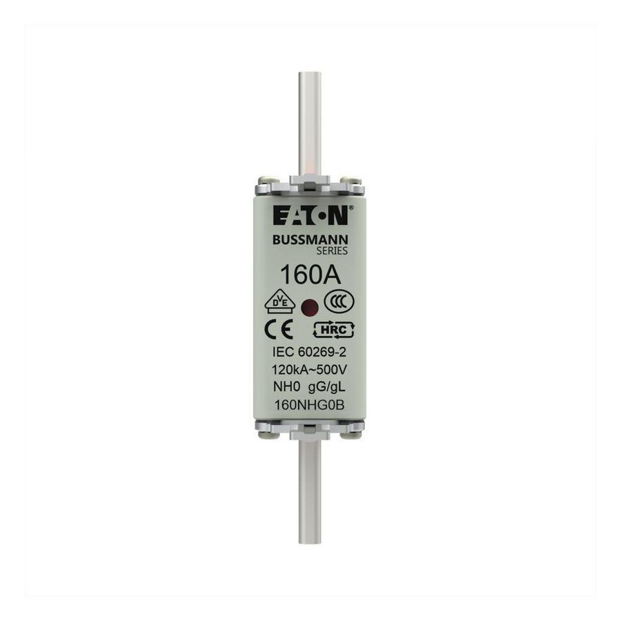 Zekering laagsp. 160A AC 500V NH0 gL/gG dubbele meld VVE=3