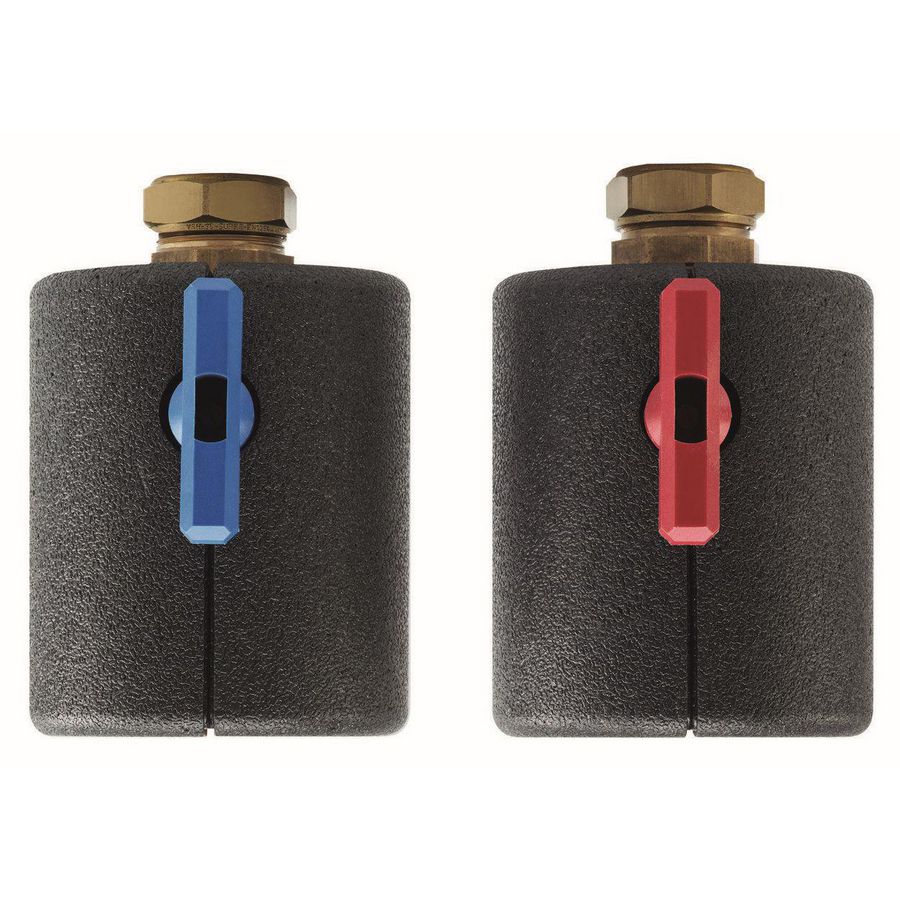 Isolatie voor 2 afsluitkranen G 6/4" x Rp 5/4