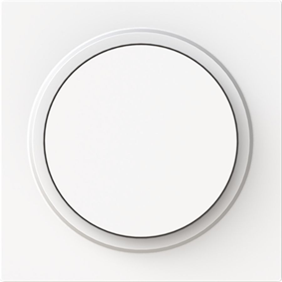 Centraalplaat + knop v draaidimmer art-matwit (6540-44M-102)