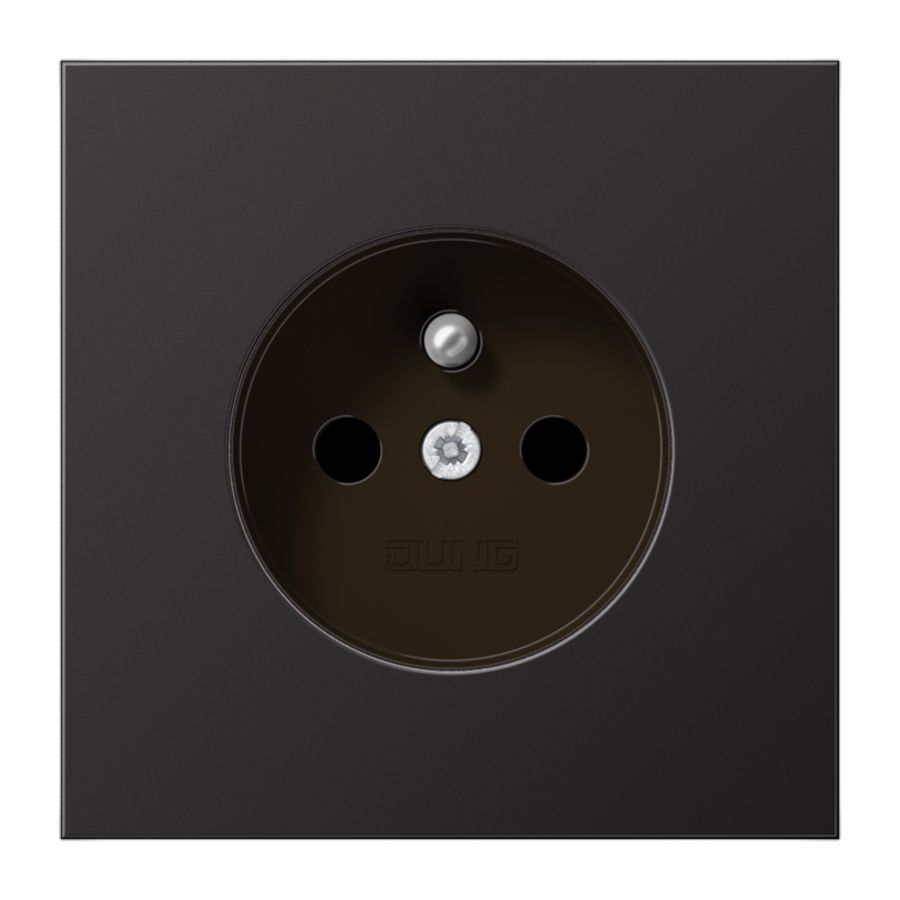 Wandcontactdoos Dark m.penaarde & ki.bev. LS